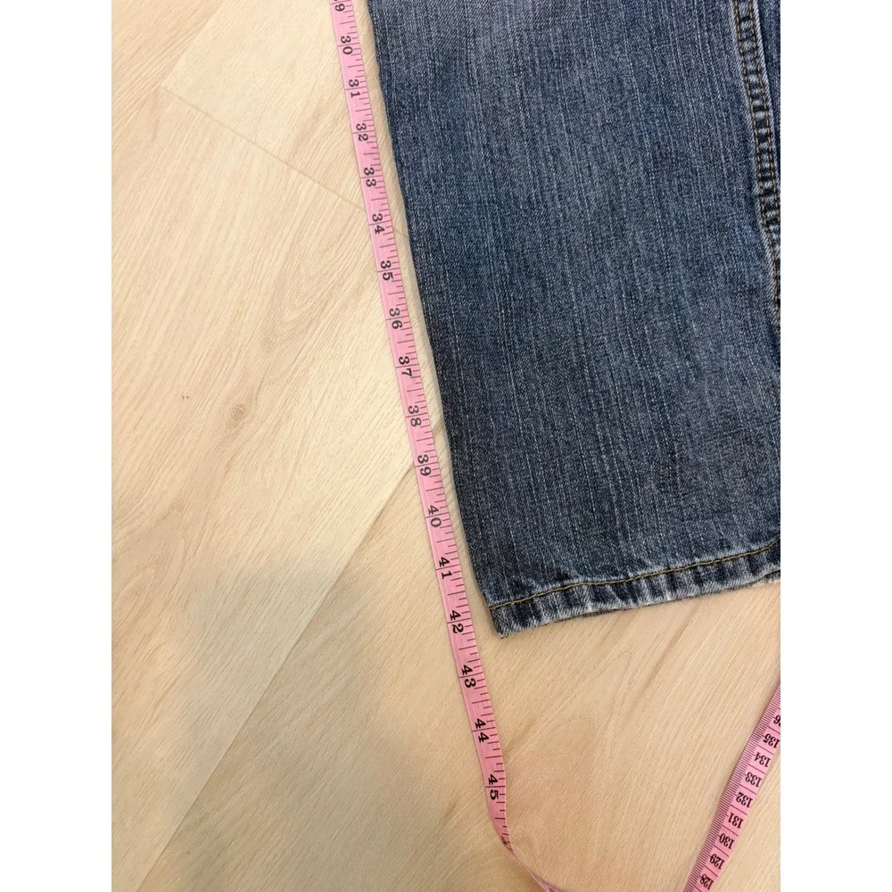 Levi 559 Relaxed Straight Jeans Mens 38x32 Blue Distressed Denim Workwear Skater